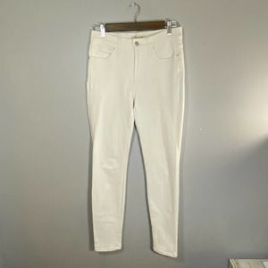 Madewell 9" Mid-Rise Skinny Crop Jeans Size 27 White *READ*